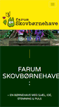 Mobile Screenshot of farumskovboernehave.dk